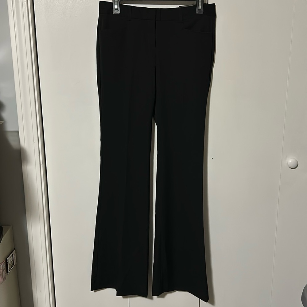 Express Sz 6 Black Flare Leg Trousers New